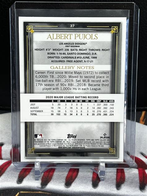 Topps Gallery Albert Pujols For Sale Online Ebay