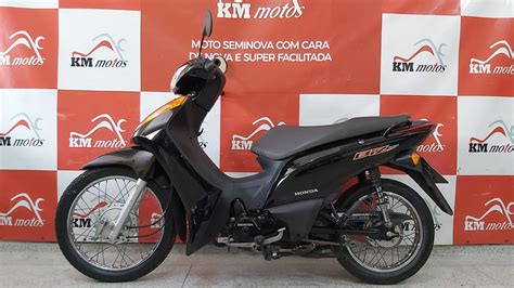 Honda Biz 100 KS 2014 Preta KM Motos Sua Loja De Motos Semi Novas