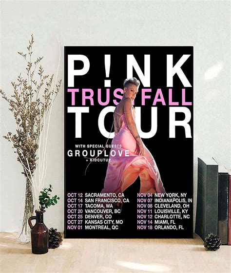 P Nk Poster Trustfall Tour 2023 Posters New Album 2023 Poster P Nk Tour 2023 Poster Sold By