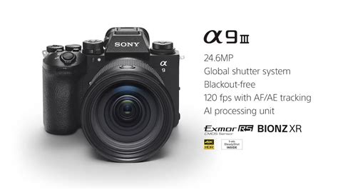 Sony Launches the Alpha 9 III, World's First Full-Frame Camera with ...