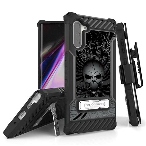 For Samsung Galaxy Note 10pro Note 10 Plus Glass Case Heavy Duty Shock Absorption Kickstand