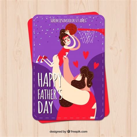 Free Vector Father S Day Greeting Card