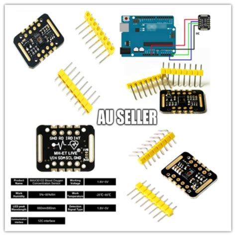 MAX30102 Heart Rate And Pulse Oximeter Sensor Module EBay