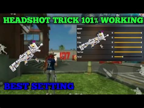 UMP HEADSHOT TRICK FREE FIRE UMP HEADSHOT SENSITIVITY SETTING