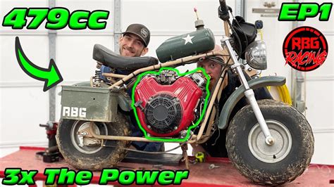 479cc V Twin Coleman CT200U EX Mini Bike Upgrade Ep1 YouTube