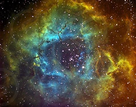 Rosette Nebula Hubble Palette