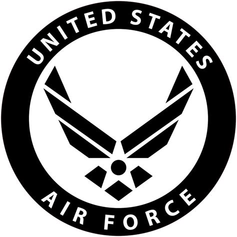 usaf logo black   air force     emblem black edition