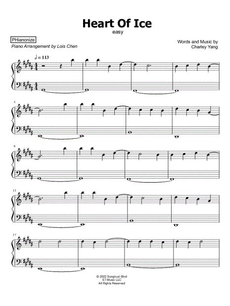 PHianonize Heart Of Ice Easy Sheet Music Piano Solo In G Minor