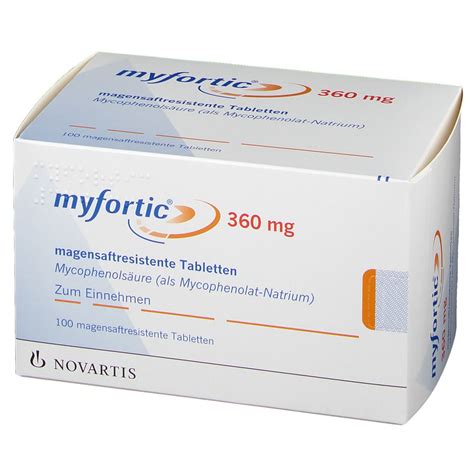 Myfortic 360 Mg 100 St Mit Dem E Rezept Kaufen Shop Apotheke