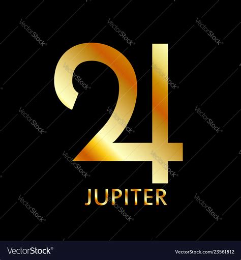 Zodiac and astrology symbol of the planet jupiter Vector Image