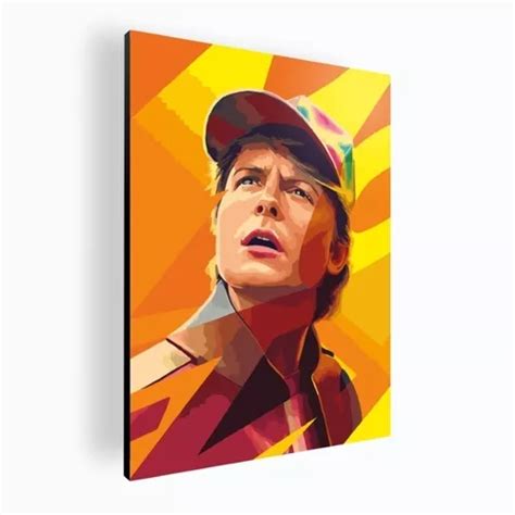 Cuadro Mural Poster Marty Mcfly Volver Al Futuro X Mdf Cuotas