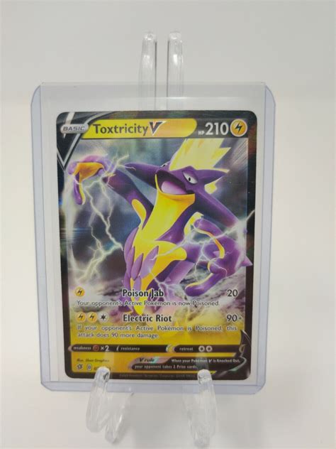 Toxtricity V 070 192 SWSH Rebel Clash Ultra Rare Pokemon NM