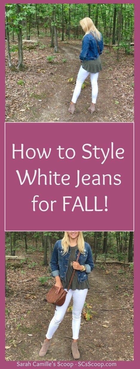 How To Style White Jeans For Fall A Summer To Fall Transition