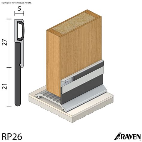 RAVEN DOOR SEAL RP26x1250MM CA Bottom Seals LSC Complete Security