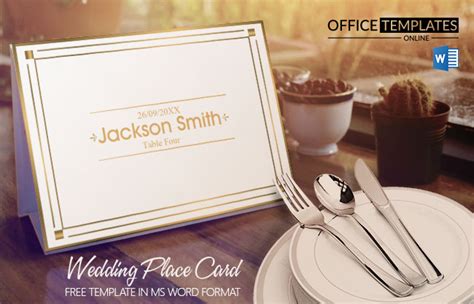 23 Best FREE Wedding Place Card Templates In MS Word Format