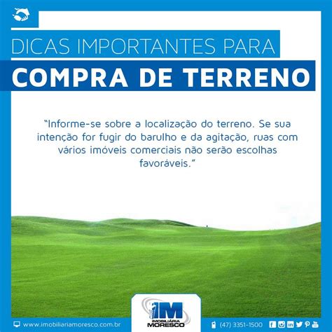 Dica Para Compra De Terreno Compra De Imóveis Marketing Imobiliário