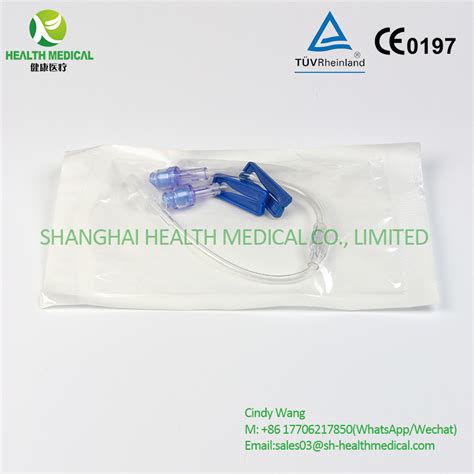 Two Needle Free Connector With Extension Tube In Poly Bag Sterilized