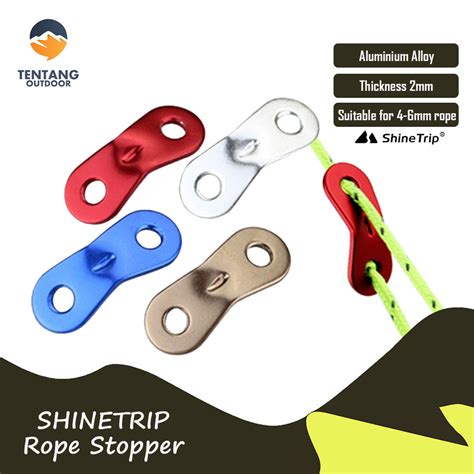 Jual Shinetrip Rope Stopper Aluminium Alloy Awning Rope Buckle