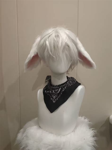 White Rabbit Earscute Luxury Realistic Donkey Ears Hair Etsy
