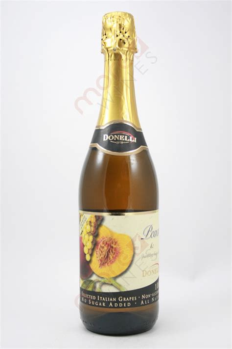 Donelli Peach And Sparkling Grape Juice Non Alcoholic 750ml Morewines