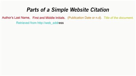 How To Make An Apa Citation For A Website Factory Sale | www.pennygilley.com