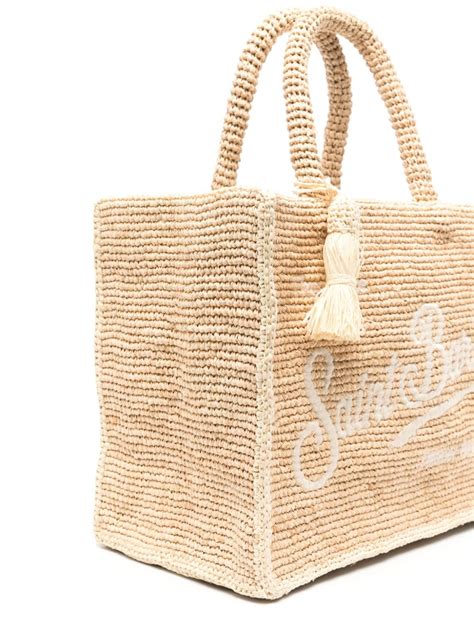 Mc Saint Barth Colette Raffia Beach Bag Farfetch