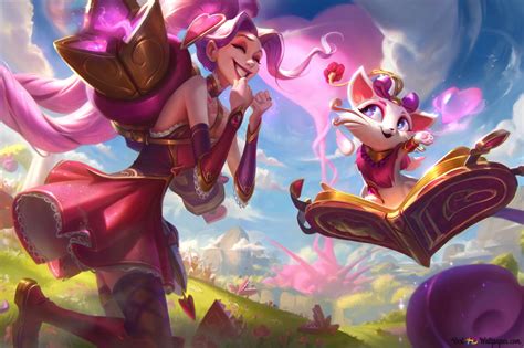 Heartseeker Jinx With Yuumi スプラッシュ アート リーグ オブ レジェンド Lol 8k 壁紙のダウンロード