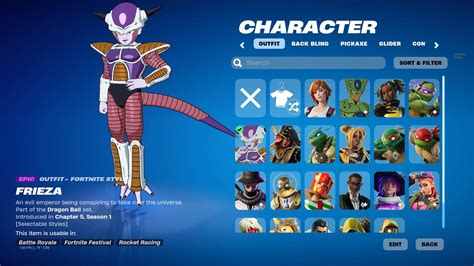 Freiza And Cell In Game Models In Fortnite I Will Get Cell And One