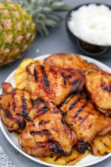 Grilled Pineapple Chicken Man Meets Oven