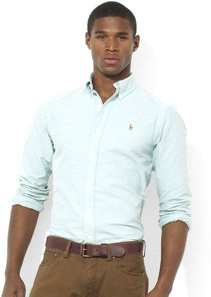 Polo Ralph Lauren Classicfit Cotton Oxford Shirt In Green For Men Lyst