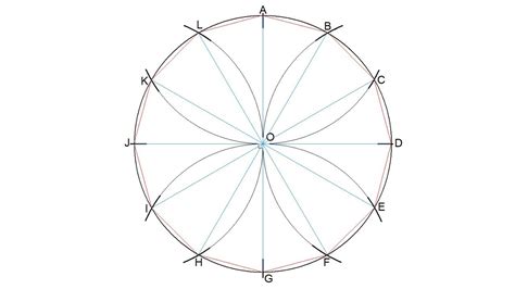 Cómo dividir una circunferencia en doce partes iguales YouTube