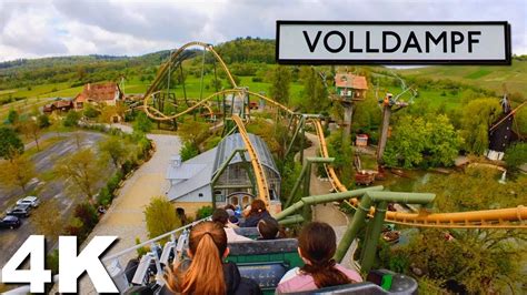 Volldampf On Ride 4K POV Erlebnispark Tripsdrill YouTube