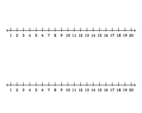 Printable Number Line 1 20