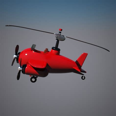 Helicopter Aircraft Hybrid 3d Max