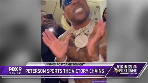 Vikings DB Patrick Peterson Gets Celebratory Chains On Flight Home