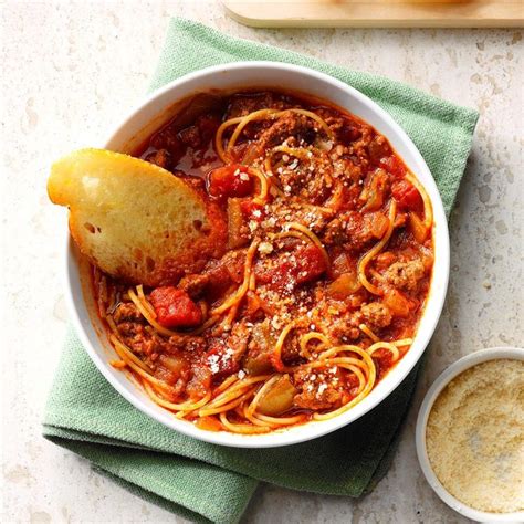 Ground Beef Spaghetti Skillet Recipe How To Make It Taste Of Home