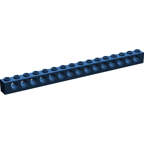 LEGO Dark Blue Brick 1 X 16 With Holes 3703 Brick Owl LEGO