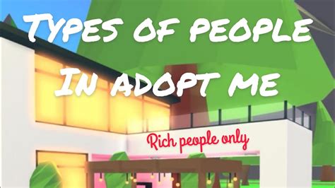 6 Types Of People In Adopt Me Youtube