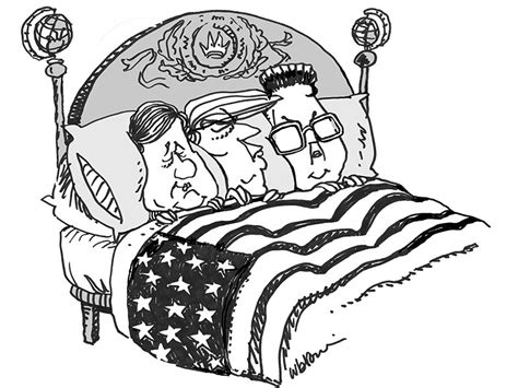 Cartoon Strange Bedfellows Powell River Peak