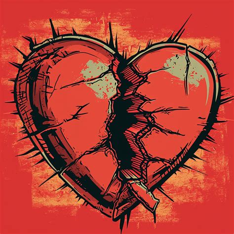 Download Ai Generated Broken Heart Royalty Free Stock Illustration Image Pixabay