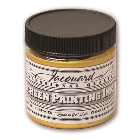 Jacquard Professional Screen Printing Ink 4 Oz Solar Gold