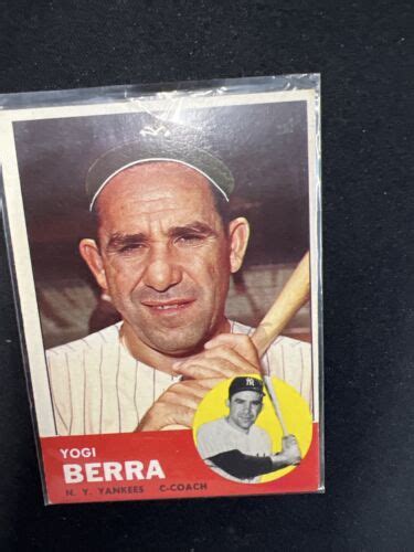 1963 Topps Yogi Berra New York Yankees 340 EBay