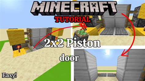 2x2 Piston Door Minecraft How To Easy And Compact Any Version