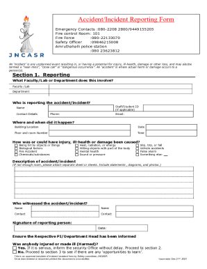 Fillable Online Accident Form Sample Docx Fax Email Print Pdffiller