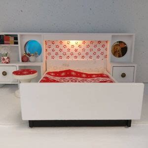 Lundby Original Complete Bedroom Set With Lights And Tiny Etsy