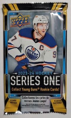 2023 24 Upper Deck Series One NHL Hockey Trading Cards One Pack