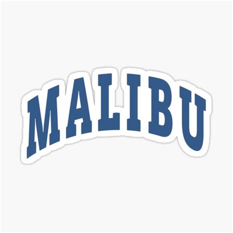 Malibu Capital Sticker For Sale By Lukassfr Redbubble