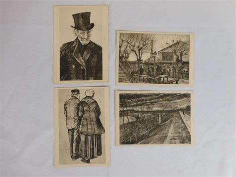 Four Vintage Vincent Van Gogh Postcards From Holland Gc Auctions