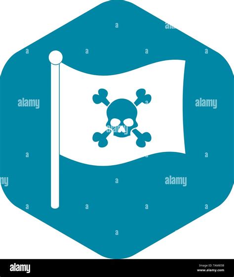 Pirate Flag Icon Simple Style Stock Vector Image And Art Alamy