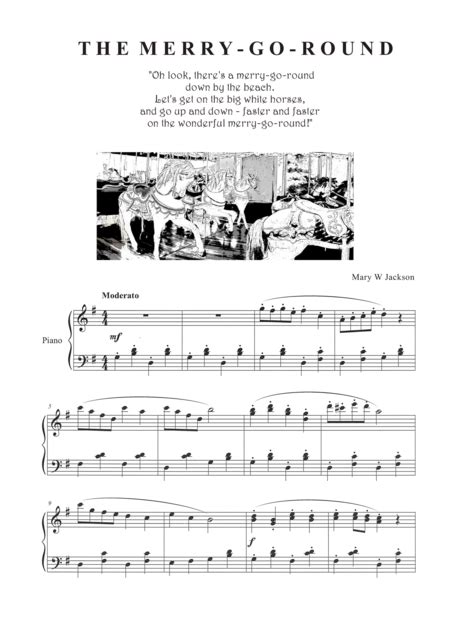 The Merry Go Round Sheet Music Mary W Jackson Piano Solo